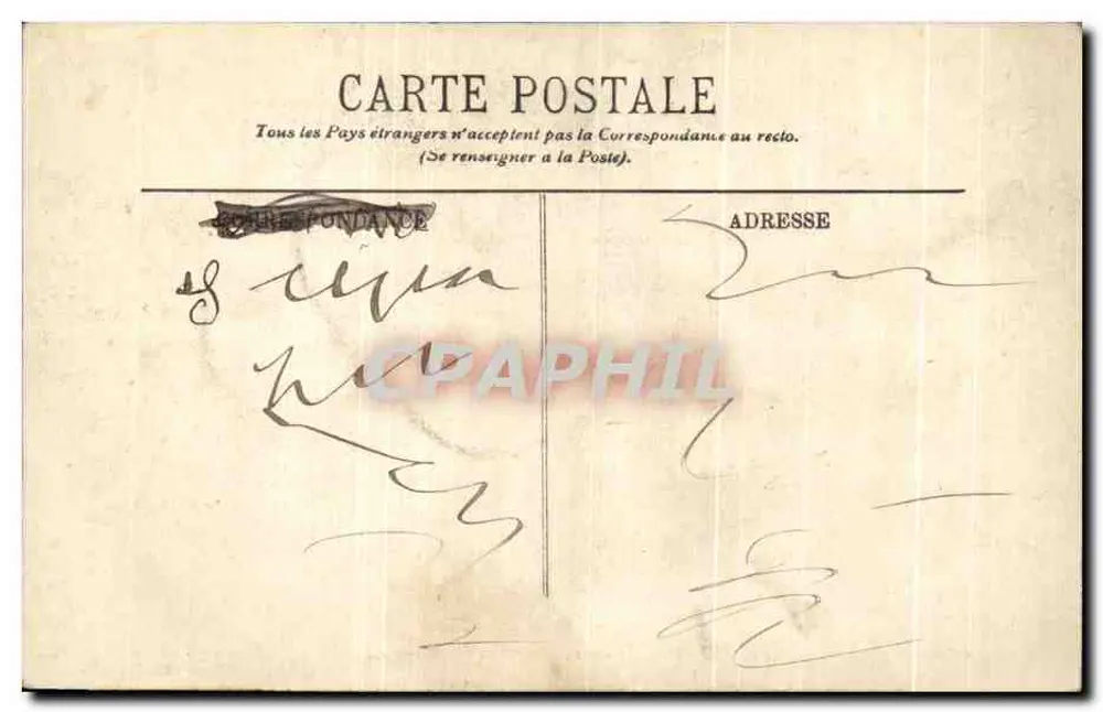 Castelo de Pierrefonds — O Parque dos Cervos — Edição Varin, n°46 - Verso