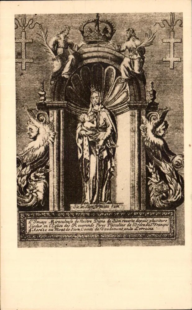 A Imagem Milagrosa da Nossa Senhora de Sion — Coleção Ch. Sadoul — n°2 - Frente
