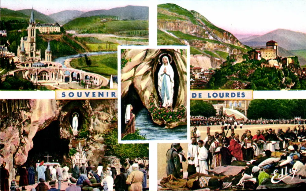 Lourdes — Erinnerung an Lourdes — Ausgabe P. Doucet - Vorderseite
