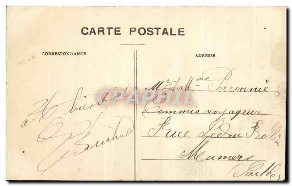 Grande Trappe - O Portal Principal — Nova Coleção de 30 Sujetas (1910) — Editor Bourgnaud - Verso