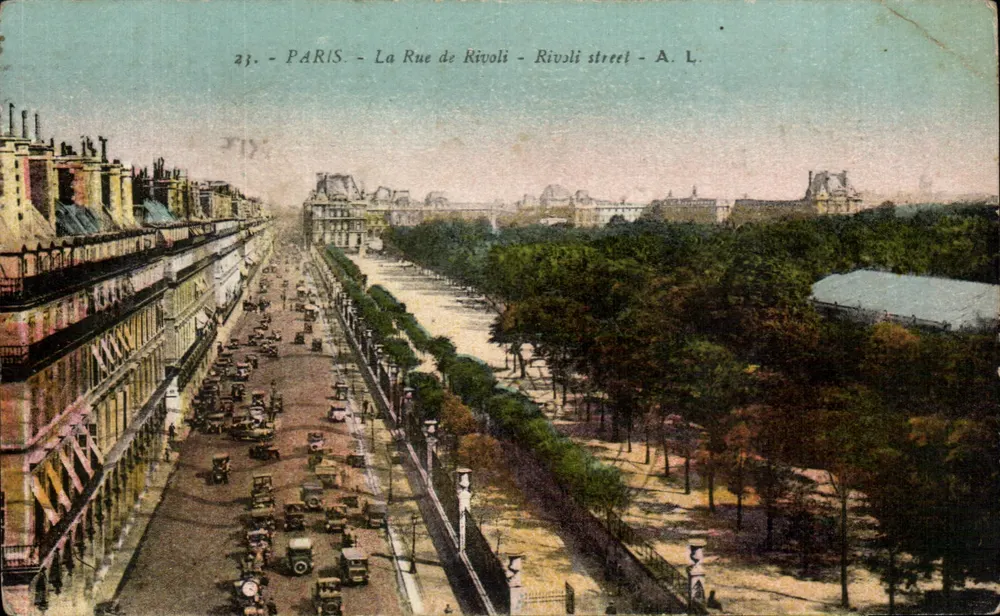 Paris - A Rue de Rivoli - Rua de Rivoli - A. L. - Frente