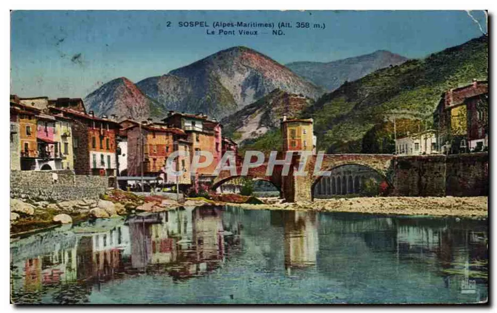 Sospel (Alpes-Maritimes) — O Velho Ponte — editor Lévy & Neurdein, n°2 - Frente