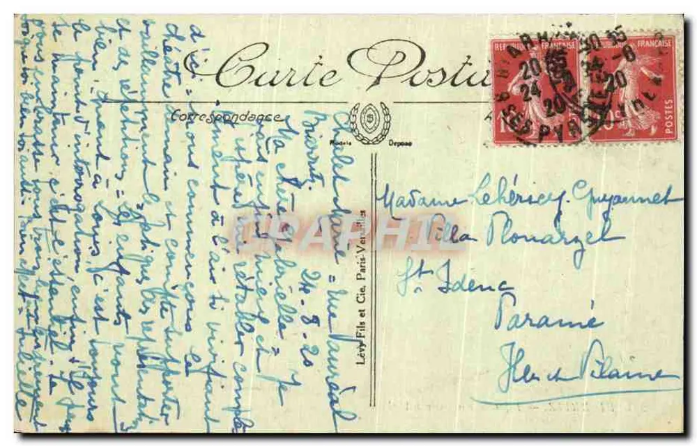 Biarritz — Efeito noturno sobre a Atalaya — LL, n°223 - Verso