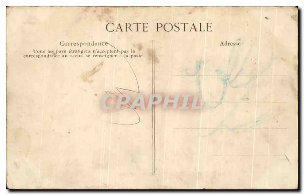 Paris — Avenida dos Campos Elísios — Editor E.D. n°4111 - Verso