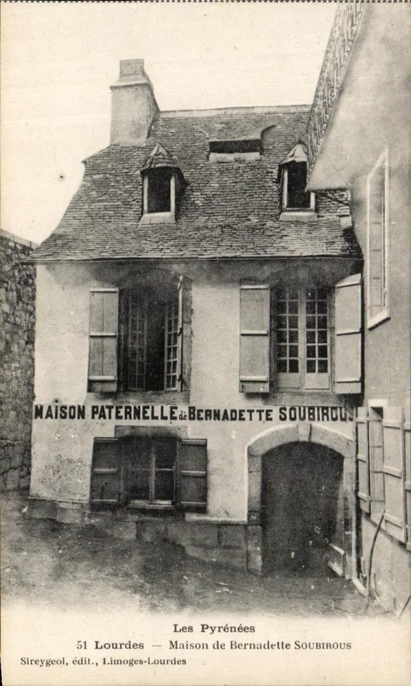 Vatershaus von Bernadette Soubirous — Die Pyrenäen — Sireygeol, Verlag, Limoges-Lourdes - Vorderseite