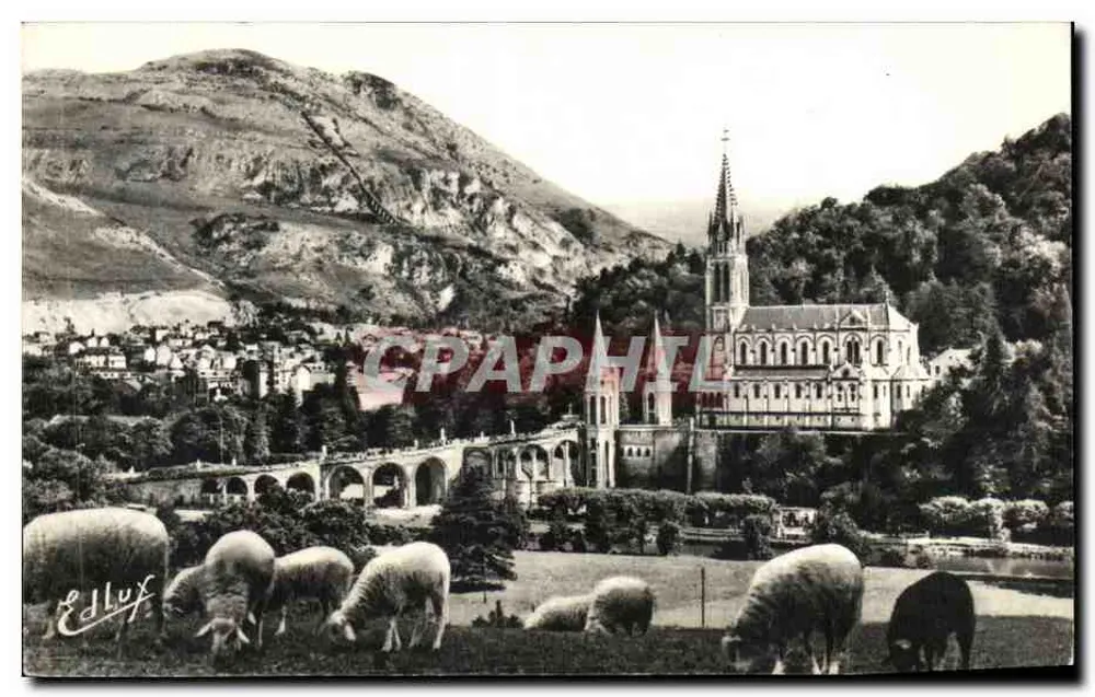 Lourdes — A Basílica e o Pic du Jer — Editor Edlux - Frente