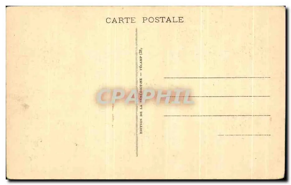 La Bénédictine em Fécamp — N° 2 — A Cour d'Honneur - Verso