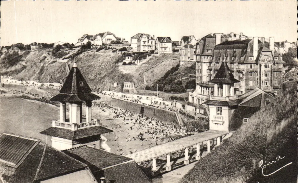 Granville (Manche) — Die Strandansicht vom Mühlen — Edition E. Fisard, Granville - Vorderseite