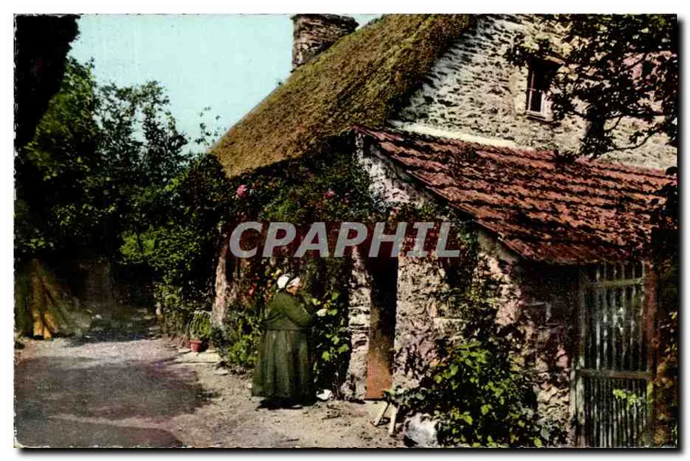 Chaumière — Normandia pitoresca — Edições Normandas Saint-Pierre-le-Monche - Frente