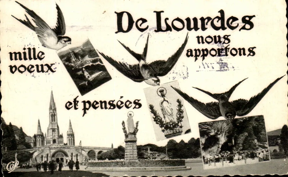 Lourdes — De Lourdes trazemos mil votos e pensamentos — Sociedade dos Artes Fotográficas - Frente
