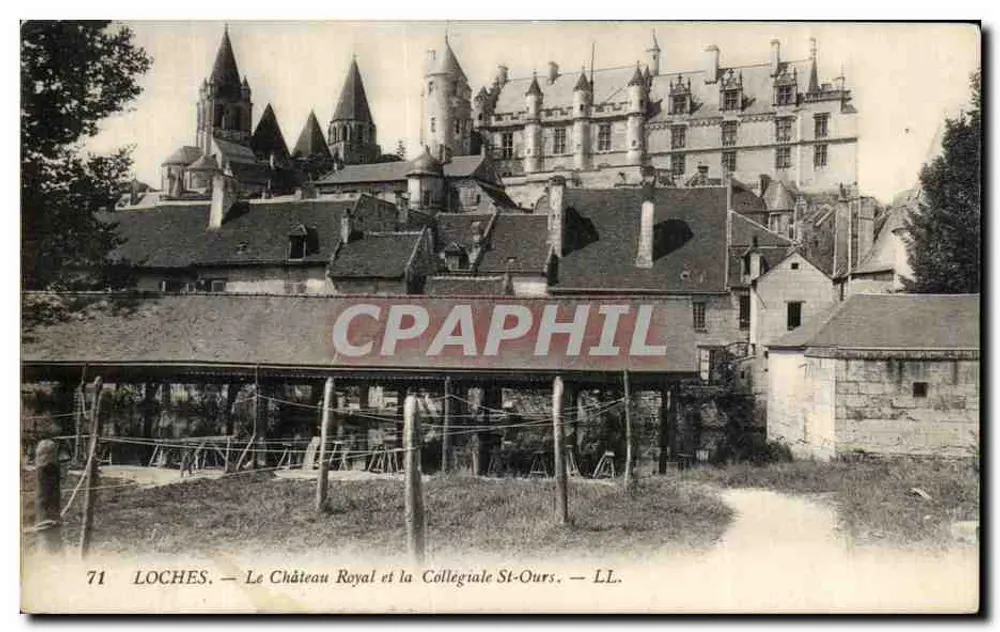 Loches — Das Königliche Schloss und die Kollegiate St-Ours — LL. - Vorderseite