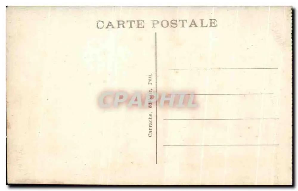 Pau — O Castelo Nacional — Carrache, editor, Pau, n°9 - Verso