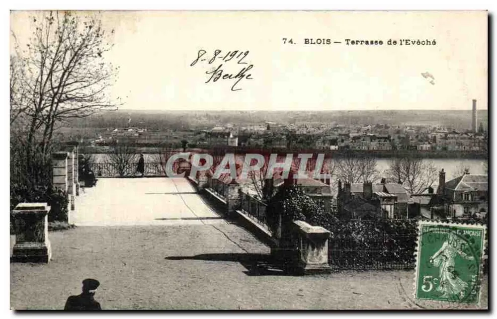 Blois — Terrasse do Bispo — editor anônimo, n° 74 - Frente