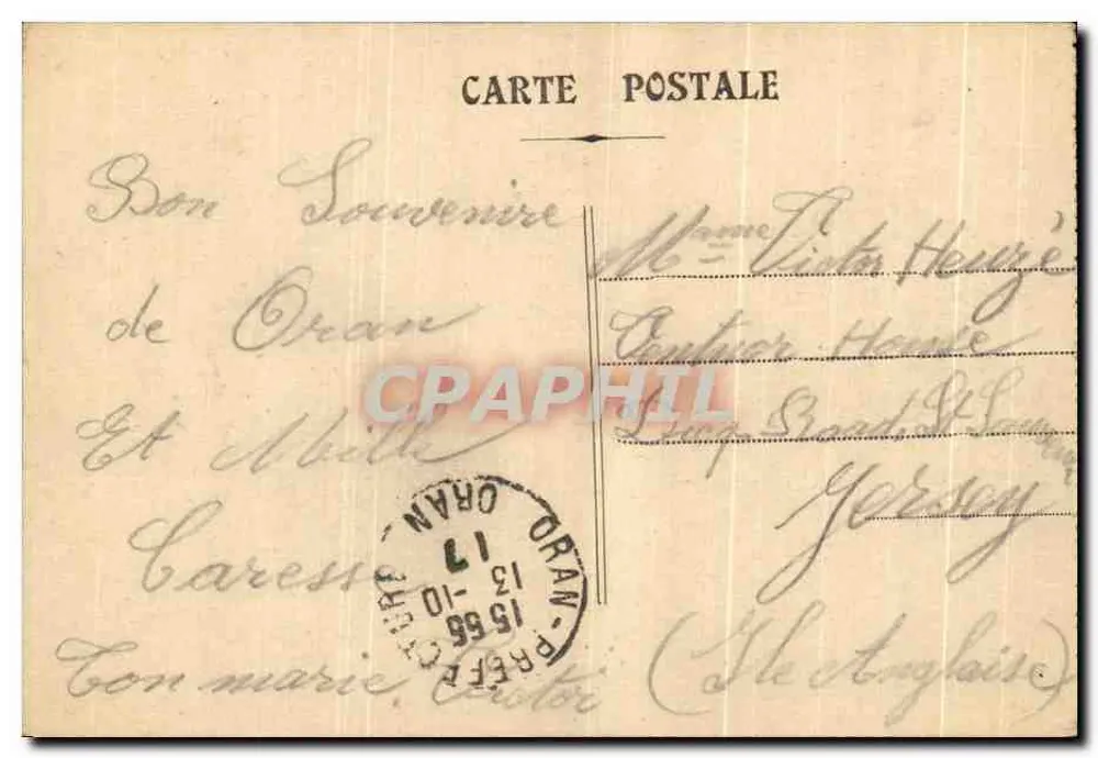 Oran — Die Niedere Stadt und die Ufer E.S. - Rückseite