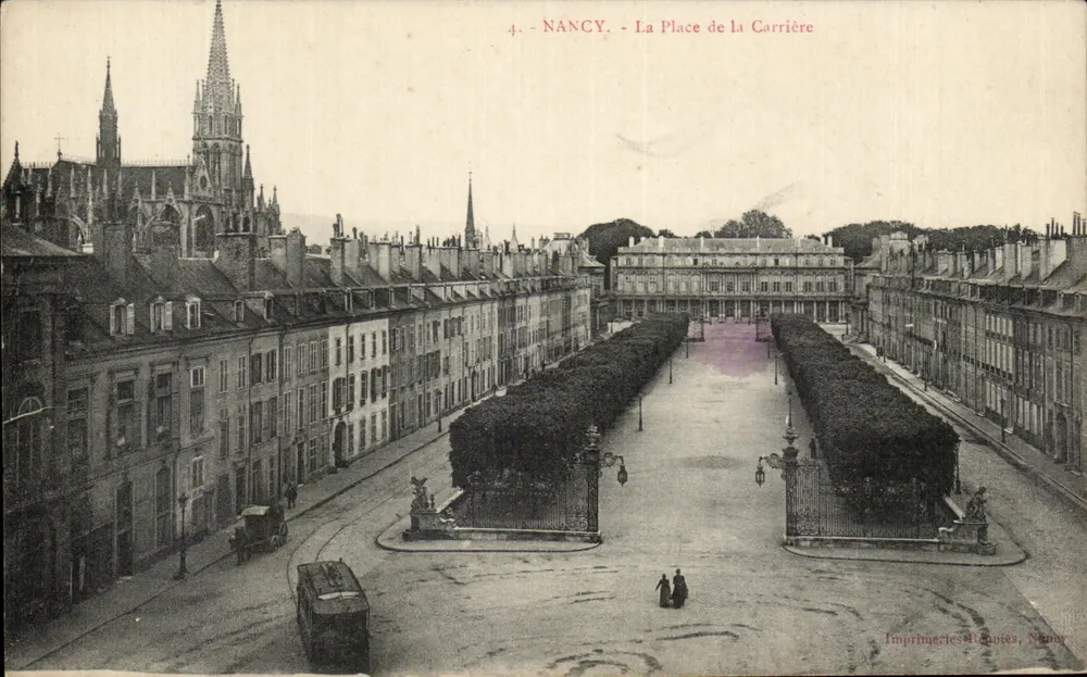NANCY — La Place de la Carrière — Imprimeries Réunies, Nancy - Frente