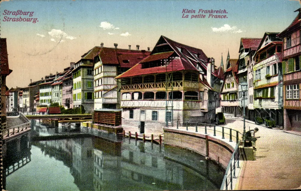 Straßburg — Ansicht von La Petite France — Hermann Tietz, Straßburg i. Els. - Vorderseite