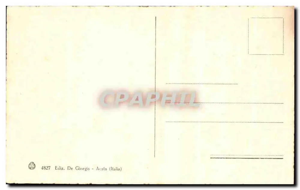 Aosta - Triumphbogen für den Kaiser Augustus Caesar (24 Jahre n. Chr.) — Verlag De Giorgis, Nr. 4827 - Rückseite
