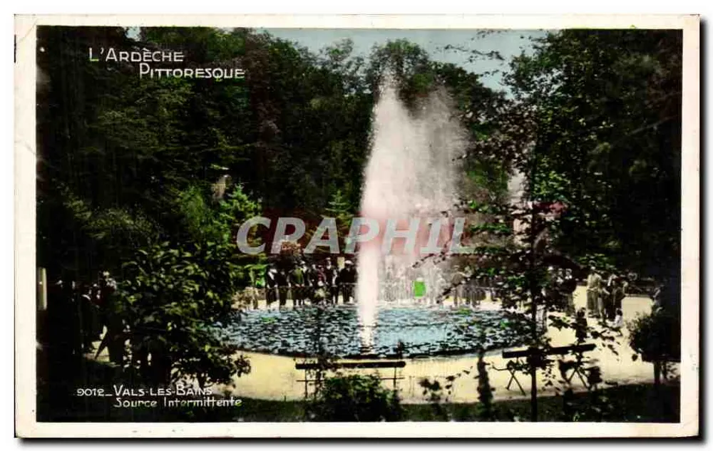 Vals-les-Bains — Intermittente bron — Uitgave « La Cigogne » - Voorkant
