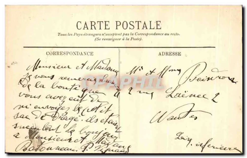 Rennes — Le Thabor — La Volière — LL. — n°96 - Verso