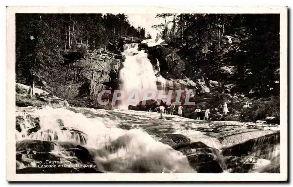 Cachoeira do Pont d'Espagne — Cauterets — editor Cauterets, n° 190 - Frente