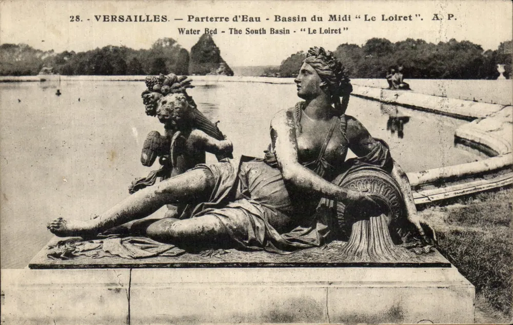 Versailles — Parterre d'Eau — Bassin des Südens "Le Loiret" — A.P. - Vorderseite