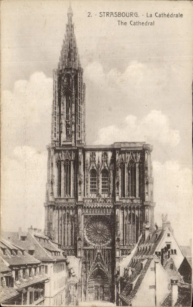 Estrasburgo - A Catedral — editor Oh. Bergeret, n° 2 - Frente