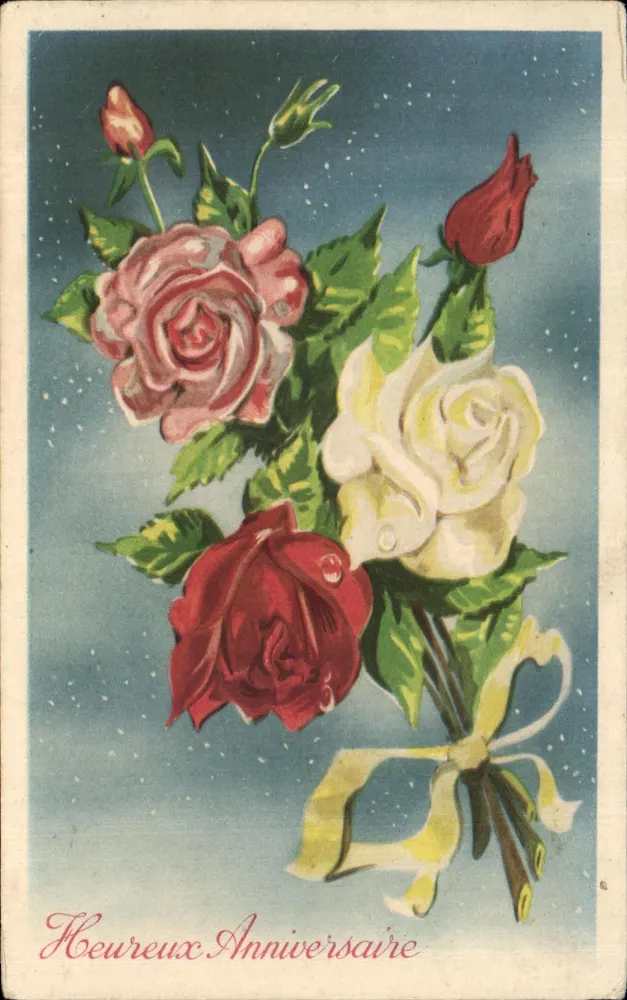 Blumenstrauß — Geburtstag — Éditions Rhodania - Vorderseite