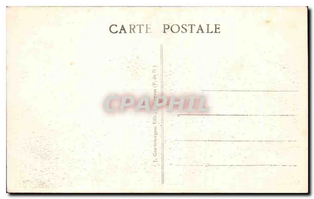 Gorges d'Enfer — O Mont-Dore — editor Gouttelanges (P. de D.) - Verso