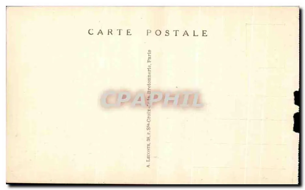 PARIS — L'Opéra — façade principale — éditeur A. L. (A. L. The Opera) - Verso