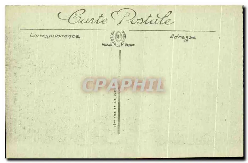 Innenraum der Kathedrale von Arras — nach dem Ersten Weltkrieg — Verlag Vied Paris Nr. 2874 - Rückseite