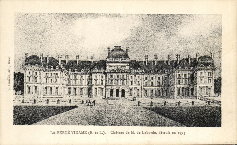 La Ferté-Vidame (E.-et-L.) — Schloss von M. de Laborde, zerstört 1793 — G. Fonteault, Verleger, Dreux - Vorderseite
