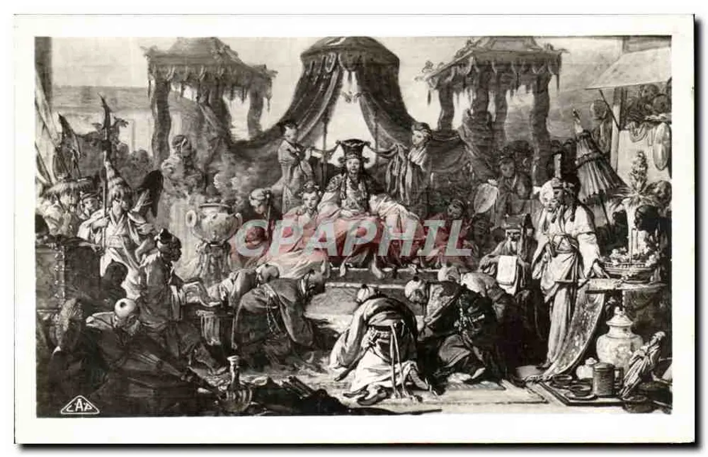 AudIÊncia do Imperador da China — Museu de Besançon — A. P. Strasbourg - Frente