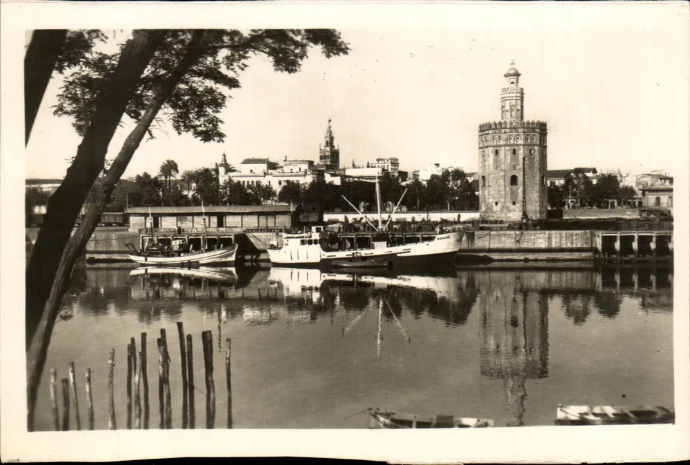 Sevilla — Rio Guadalquivir und Turm der Gold — Éditions García Gattabella - Vorderseite