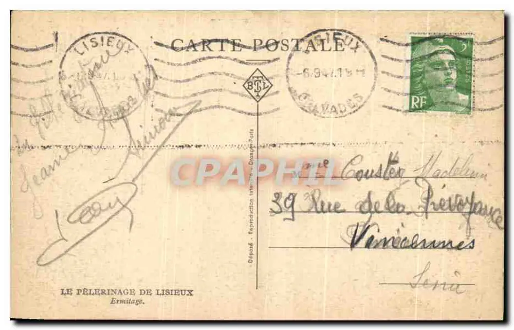 O Pelerinagem de Lisieux — Editor: O Pelerinagem de Lisieux - Verso