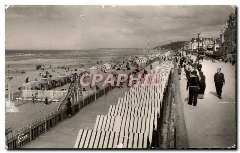 Cabourg — La Plage et la Promenade des Anglais — C.A.P. (55) Réal-Photo - Vorderseite