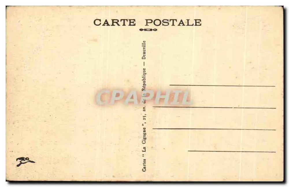 Lisieux — Panorama — Cartas 'La Cigognae', 25, av. da República — Deauville - Verso