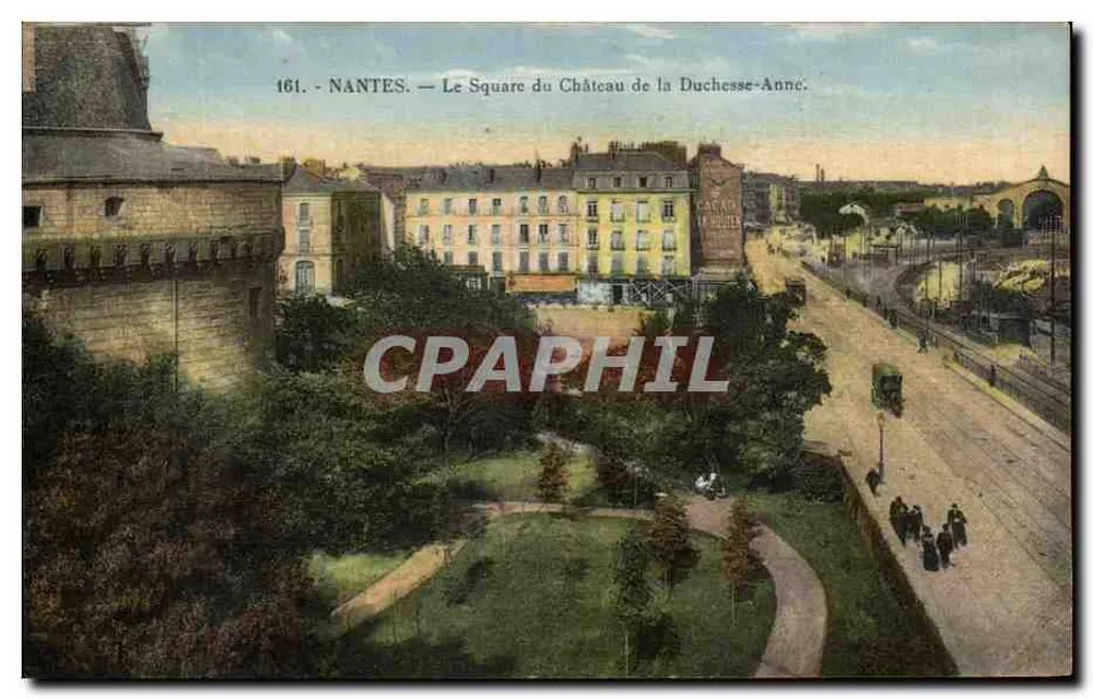 NANTES — Der Platz des Schlosses der Herzogin Anne — J. Nozaïs, n°161 - Vorderseite