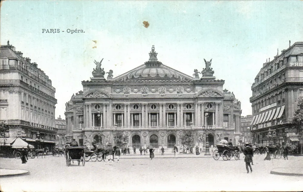 Paris - Ópera — vista do Palácio Garnier — editor não identificado - Frente