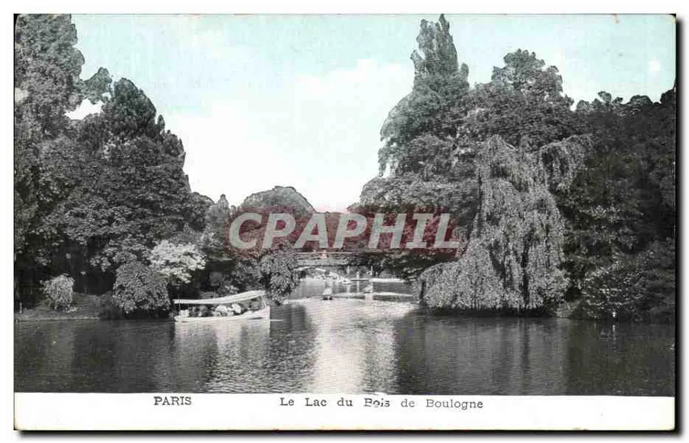 Paris — Der See im Bois de Boulogne - Vorderseite