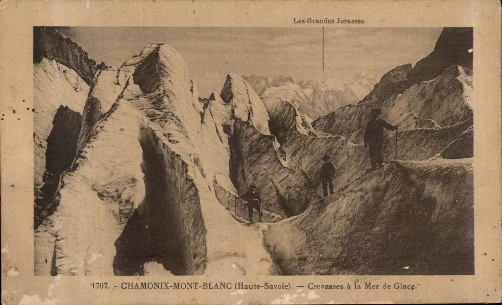 Die Großen Jorasses — Risse am Eismeer — L. Pauraz, Éditeur in Annemasse (Haute-Savoie) n° 1707 - Vorderseite