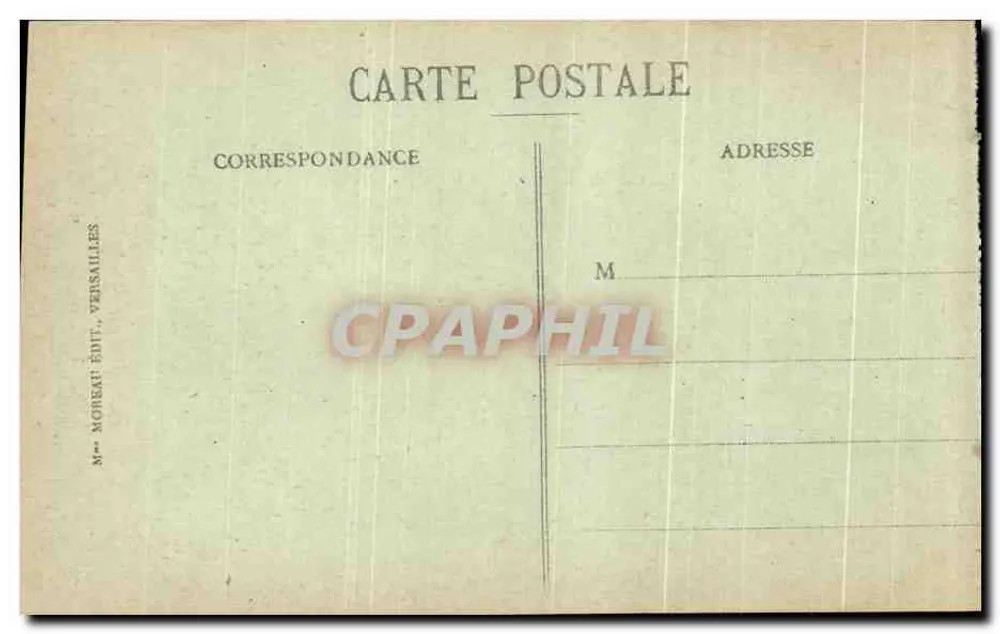 Versailles - Der Park - Die Wasserparterres auf der Terrasse — Mme Moreau Édit, Versailles - Rückseite