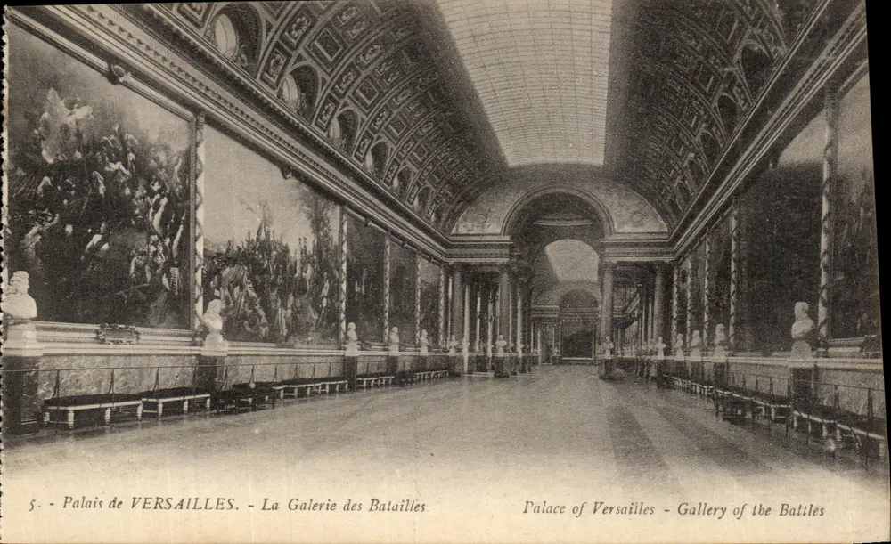 Palast von VERSAILLES — Die Galerie der Schlachten — Mme Morreau Verlag, Versailles - Vorderseite