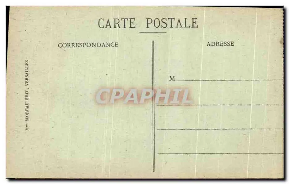 Palast von VERSAILLES — Die Galerie der Schlachten — Mme Morreau Verlag, Versailles - Rückseite