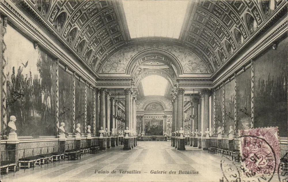 Schloss Versailles — Galerie der Schlachten — A. Bourdier, Verleger Versailles - Vorderseite