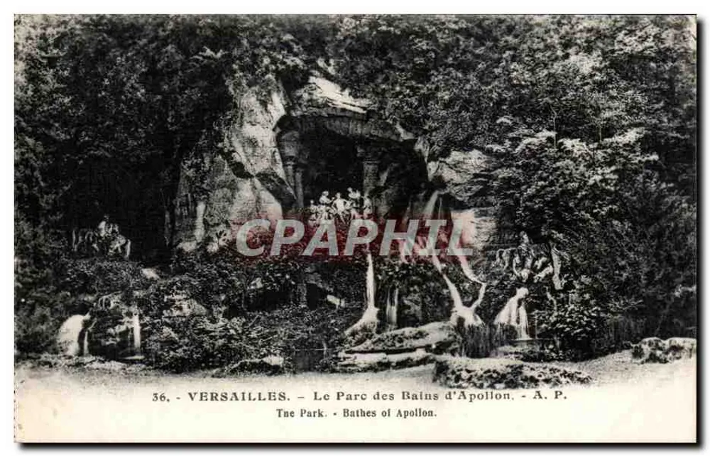 Versailles — O Parque dos Banhos de Apolo — A.P. - Frente