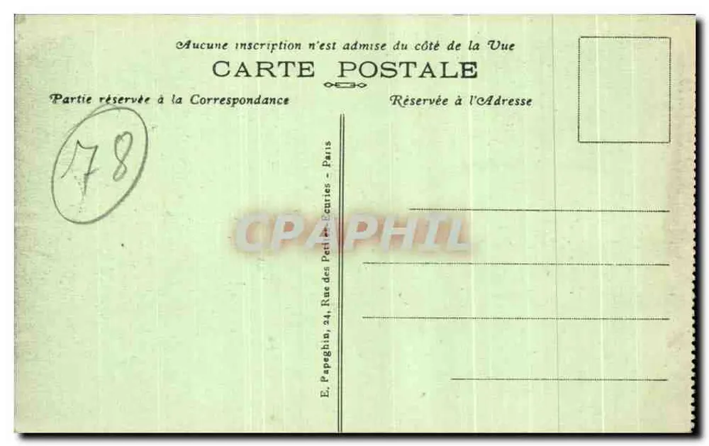 Versailles — O Castelo e a Orangerie — A.P. - Verso