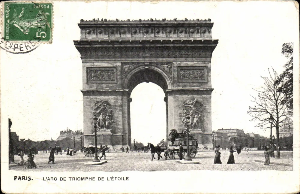 Paris — L'Arc de Triomphe de l'Étoile — éditeur ESPER - Frente