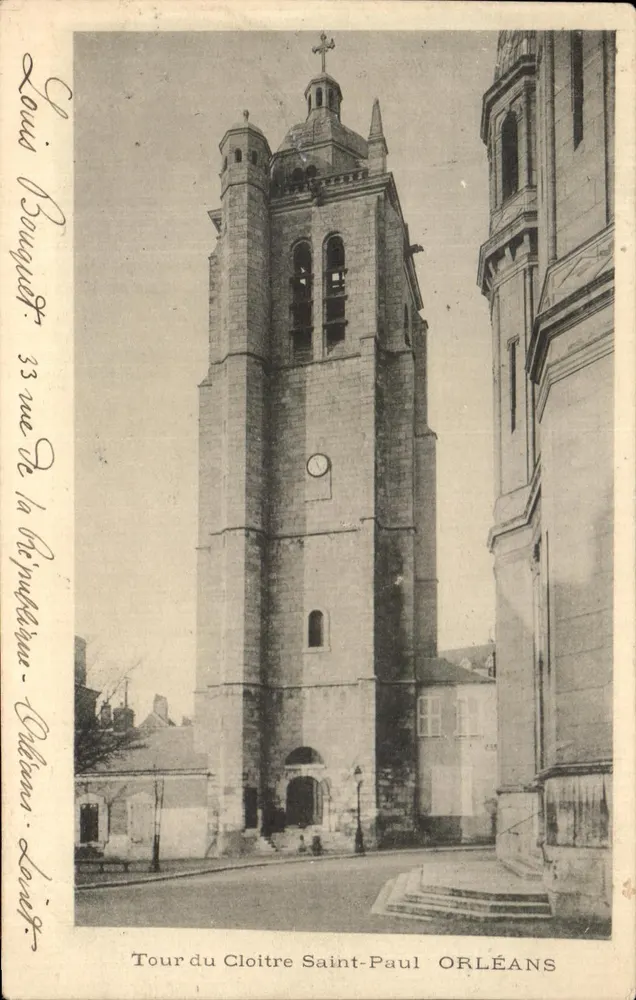 Torre do Claustro de São Paulo — Orléans — J. Bouquet - Frente