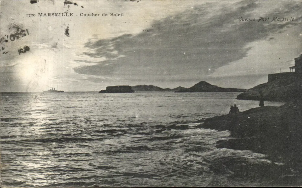 Marselha - Pôr do Sol — Gueñea Phot Marselha, n° 1720 - Frente