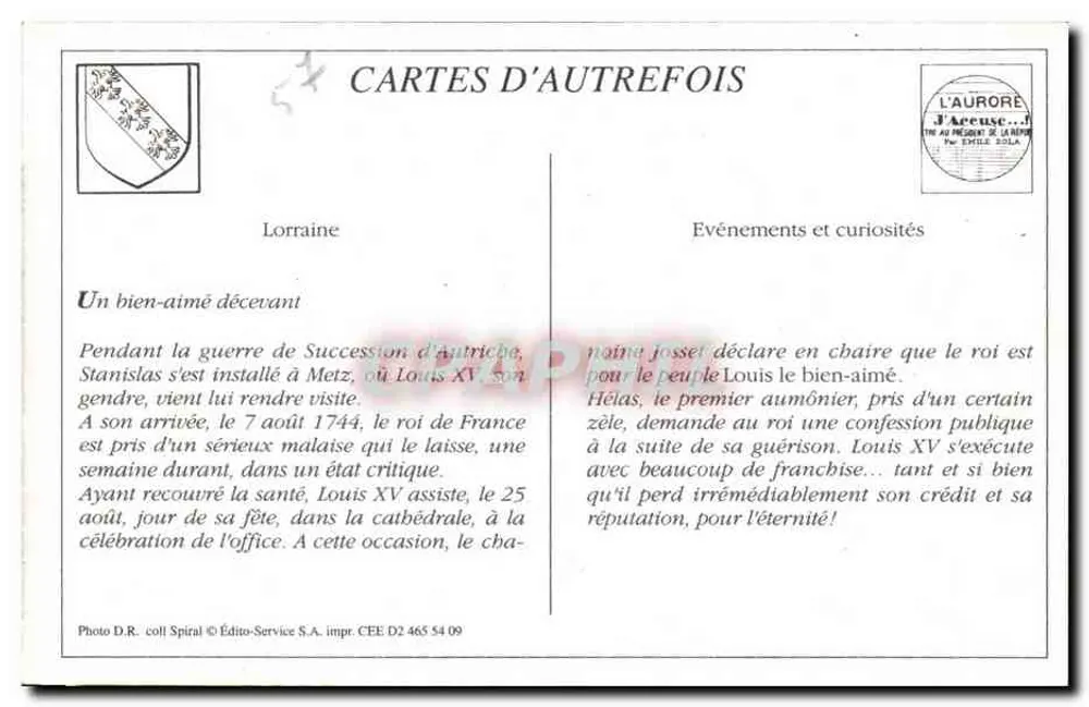Metz — Praça Saint-Jacques — LL. - Verso